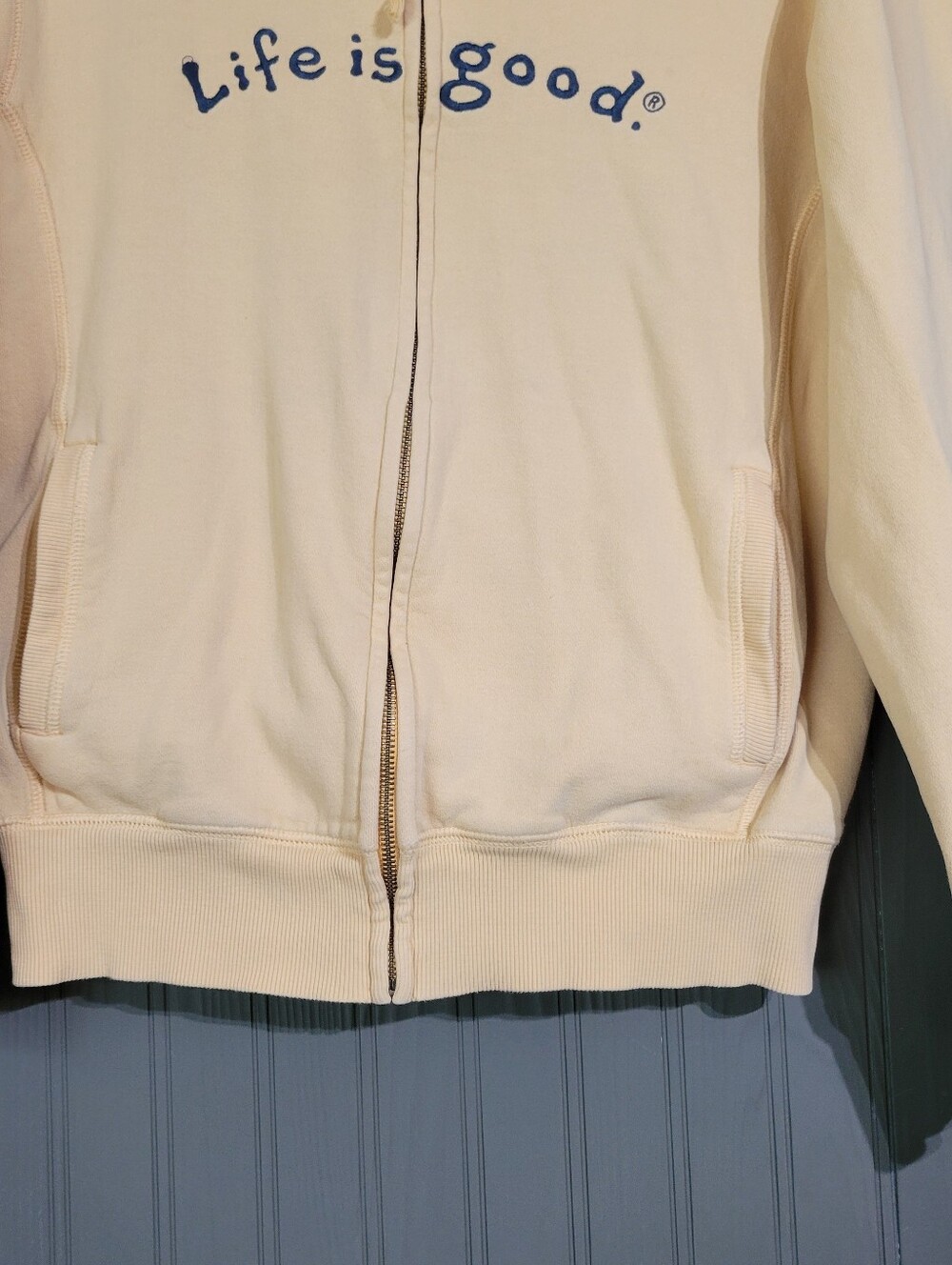 Life Is Good Full Zip Hooded Sweatshirt Long Sleeve Orange Women's Medium - Picture 4 of 8